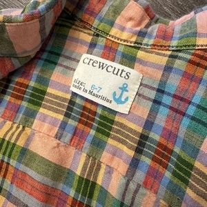 Crewcuts Boys plaid summer shirt 👕